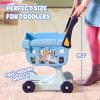 Bluey Chikit Chikit Pretend Camera, Role Play Toy Camera for Kids with 10 Photo Cards, 3 Pop-Out Film Cartridges, Toddler Toys Playset for Ages 3+(Shopping Cart)
