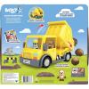 Bluey Dump Truck Toy Playset, Sturdy Working Toy Dump Truck with 2 Articulated Figures and 3 Huge Boulders, Construction Toys for Kids of Ages 3+(Dump Truck)