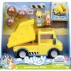 Bluey Dump Truck Toy Playset, Sturdy Working Toy Dump Truck with 2 Articulated Figures and 3 Huge Boulders, Construction Toys for Kids of Ages 3+(Dump Truck)