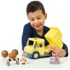 Bluey Dump Truck Toy Playset, Sturdy Working Toy Dump Truck with 2 Articulated Figures and 3 Huge Boulders, Construction Toys for Kids of Ages 3+(Dump Truck)