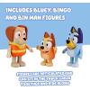 Bluey Dump Truck Toy Playset, Sturdy Working Toy Dump Truck with 2 Articulated Figures and 3 Huge Boulders, Construction Toys for Kids of Ages 3+(Garbage Truck)