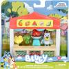 Bluey Farmers Market Playset, Toy Store Playset with Articulated Figurine, Toy Scale, Dollar Bucks, and Food Items, Shopping Toys for Kids Ages 3+