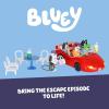 Bluey Figurine (2.5”) & Escape Convertible Vehicle Playset, Robust Toddler Toy Car with 4 Accessories and Stickers, Immersive Toys for Kids Ages 3+(Escape Convertible – Amazon Exclusive)