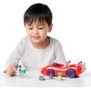Bluey Figurine (2.5”) & Escape Convertible Vehicle Playset, Robust Toddler Toy Car with 4 Accessories and Stickers, Immersive Toys for Kids Ages 3+(Escape Convertible)