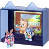 Bluey Fuzzies Episode Pack: Baby Race. with 3 Specially Flocked Collectible Mini-Figures (Incl. 1 Exclusive), Display Case, Foil Trading Card, and Collector’s Guide. 50 Mini-Figures to Collect!(Magic Xylophone)