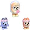 Bluey Fuzzies Episode Pack: Baby Race. with 3 Specially Flocked Collectible Mini-Figures (Incl. 1 Exclusive), Display Case, Foil Trading Card, and Collector’s Guide. 50 Mini-Figures to Collect!(The Sign)