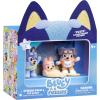 Bluey Fuzzies Episode Pack: Baby Race. with 3 Specially Flocked Collectible Mini-Figures (Incl. 1 Exclusive), Display Case, Foil Trading Card, and Collector’s Guide. 50 Mini-Figures to Collect!(The Beach)