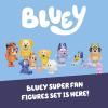 Bluey Halloween Figures Pack of 4, Robust Articulated Character Toys with Bingo, Chloe, and Lucky Figurines, Small Action Figures for Kids Ages 3+(1 – Bluey Super Set)