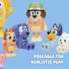 Bluey Halloween Figures Pack of 4, Robust Articulated Character Toys with Bingo, Chloe, and Lucky Figurines, Small Action Figures for Kids Ages 3+(1 – Bluey Super Set)
