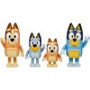 Bluey Halloween Figures Pack of 4, Robust Articulated Character Toys with Bingo, Chloe, and Lucky Figurines, Small Action Figures for Kids Ages 3+(2 – Bluey & Family)