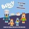 Bluey Halloween Figures Pack of 4, Robust Articulated Character Toys with Bingo, Chloe, and Lucky Figurines, Small Action Figures for Kids Ages 3+(3- Lets Play Chef)
