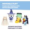 Bluey Halloween Figures Pack of 4, Robust Articulated Character Toys with Bingo, Chloe, and Lucky Figurines, Small Action Figures for Kids Ages 3+(4 – Halloween)