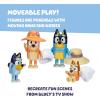 Bluey Halloween Figures Pack of 4, Robust Articulated Character Toys with Bingo, Chloe, and Lucky Figurines, Small Action Figures for Kids Ages 3+(5 – Family Trip)