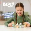 Bluey Halloween Figures Pack of 4, Robust Articulated Character Toys with Bingo, Chloe, and Lucky Figurines, Small Action Figures for Kids Ages 3+(5 – Family Trip)