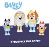 Bluey Halloween Figures Pack of 4, Robust Articulated Character Toys with Bingo, Chloe, and Lucky Figurines, Small Action Figures for Kids Ages 3+(6 – Wedding Time)