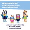 Bluey Halloween Figures Pack of 4, Robust Articulated Character Toys with Bingo, Chloe, and Lucky Figurines, Small Action Figures for Kids Ages 3+(7 – Family Beach)