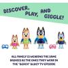 Bluey Halloween Figures Pack of 4, Robust Articulated Character Toys with Bingo, Chloe, and Lucky Figurines, Small Action Figures for Kids Ages 3+(7 – Family Beach)