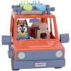 Bluey Heeler 4WD Family Toddler Toy Car with 4 Figures, Surfboards and Sticker Sheet, Pretend Play, Bluey Toys for Kids Ages 3+, Amazon Exclusive(Bluey & Car)
