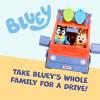Bluey Heeler 4WD Family Toddler Toy Car with 4 Figures, Surfboards and Sticker Sheet, Pretend Play, Bluey Toys for Kids Ages 3+, Amazon Exclusive(Heeler Family & Car)