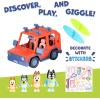 Bluey Heeler 4WD Family Toddler Toy Car with 4 Figures, Surfboards and Sticker Sheet, Pretend Play, Bluey Toys for Kids Ages 3+, Amazon Exclusive(Heeler Family & Car)