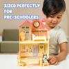 Bluey Juice Bar Toy Playset Figures, Pretend Play Toys for Toddlers 3-5, Kids Kitchen Playset with Accessories, No Batteries Required(Heeler Home)