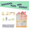 Bluey Juice Bar Toy Playset Figures, Pretend Play Toys for Toddlers 3-5, Kids Kitchen Playset with Accessories, No Batteries Required(Heeler Home)