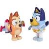 Bluey Pass The Parcel Figurine Toys Pack of 4, Character Toys with Bingo, Lucky’s Dad, and Lila Figures, Small Action Figures for Kids Ages 3+(Action Heroes)