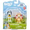 Bluey Pass The Parcel Figurine Toys Pack of 4, Character Toys with Bingo, Lucky’s Dad, and Lila Figures, Small Action Figures for Kids Ages 3+(Action Heroes)