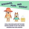 Bluey Pass The Parcel Figurine Toys Pack of 4, Character Toys with Bingo, Lucky’s Dad, and Lila Figures, Small Action Figures for Kids Ages 3+(Beach Day)