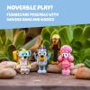 Bluey Pass The Parcel Figurine Toys Pack of 4, Character Toys with Bingo, Lucky’s Dad, and Lila Figures, Small Action Figures for Kids Ages 3+(Friends Pack)