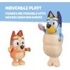 Bluey Pass The Parcel Figurine Toys Pack of 4, Character Toys with Bingo, Lucky’s Dad, and Lila Figures, Small Action Figures for Kids Ages 3+(Mermaid Tails)