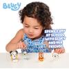 Bluey Pass The Parcel Figurine Toys Pack of 4, Character Toys with Bingo, Lucky’s Dad, and Lila Figures, Small Action Figures for Kids Ages 3+(School Pack)