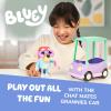 Bluey Talking Bingo Chat Mates Toy, Articulated, Talking Kids Toy with 10 Iconic Phrases, Interactive Play Figure Toys for Kids, Ages 3+(Grannies Car)