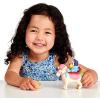 Bluey Vehicle & Figures Ice Cream Cart Toy Playset, Portable Ice Cream Push Cart with 2.5” Articulated Bingo Figure, Play Food Truck for Kids Ages 3+(Bluey’s Unipony Ride)