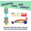 Bluey Vehicle & Figures Ice Cream Cart Toy Playset, Portable Ice Cream Push Cart with 2.5” Articulated Bingo Figure, Play Food Truck for Kids Ages 3+(Rusty & Bluey’s Go-Kart)