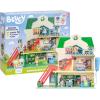 Bluey and Bingo Supermarket Playset with Escalator, Pretend Play Toys for Toddlers, Sounds and 15 Pieces, Bluey Grocery Store Playset(1- Supermarket)