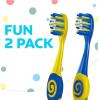 Colgate Bluey Extra Soft Toothbrush for Kids, Kids Toothbrush Pack with Built in Suction Cup Toothbrush Holder, Designed for Children Ages 2 and Up, Extra Soft Bristles, 2 Pack(2 Count (Pack of 3))
