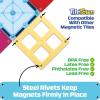 Tile Town Bluey Heeler Family Home 52-Piece Magnetic Tile Playset, Interactive STEM Magnetic Tiles Toys, Includes Bluey & Bingo Figures, Action Tiles(Heeler Home with Vehicle)