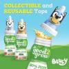 good2grow Apple Juice – 100% Juice Drinks for Kids, Fruit Juice No Sugar Added, 6 Fl Oz Juice Bottles with Spill-Proof Bluey Character Tops (3 Pack)(Bluey)