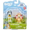 Bluey Action Heroes Toy Figures Set of 2, Articulated Character Toys with Karate and Jet Pack Figurines, Small Action Figures for Kids Ages 3+(Action Heroes)