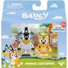 Bluey Baby Race Toy Figurines Pack of 2, Articulated Character Toys with Chilli, and Baby in Cradle Accessory, Small Action Figures Ages 3+(Animal Costumes)
