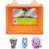 Bluey Fuzzies Episode Pack: Baby Race. with 3 Specially Flocked Collectible Mini-Figures (Incl. 1 Exclusive), Display Case, Foil Trading Card, and Collector’s Guide. 50 Mini-Figures to Collect!(Shadowlands)