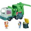 Bluey Garbage Truck – 2.5″ Bluey and Bin Man poseable Figures with Playset, Multicolor(Garbage Truck)