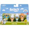 Bluey Halloween Figures Pack of 4, Robust Articulated Character Toys with Bingo, Chloe, and Lucky Figurines, Small Action Figures for Kids Ages 3+(5 – Family Trip)