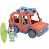 Bluey Heeler 4WD Family Toddler Toy Car with 4 Figures, Surfboards and Sticker Sheet, Pretend Play, Bluey Toys for Kids Ages 3+, Amazon Exclusive(Bluey & Car)