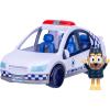 Bluey Police Car Toy, Vehicle from The Special Episode The Sign. Includes Toy Police Car with Flashing Lights & Sounds, Policeman Figure, and Themed Sticker Set. Batteries Included.