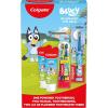 Colgate Kids Bluey Toothbrush and Kids Toothpaste Gift Set, Includes Bluey-Themed Battery Toothbrush, 2 Bubblegum Flavored Fluoride Toothpastes, and 2 Manual Toothbrushes(Bluey)