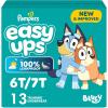 Pampers Easy Ups Girls & Boys Potty Training Pants, Size 6T-7T, 40 Count, Bluey Absorbent Training Underwear, Up to 100% Leakproof Day and Night, Hypoallergenic (Packaging May Vary)(6T-7T)