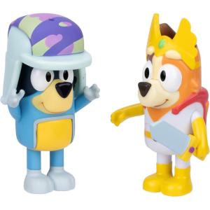Bluey Baby Race Toy Figurines Pack of 2, Articulated Character Toys with Chilli, and Baby in Cradle Accessory, Small Action Figures Ages 3+(Fairytale)