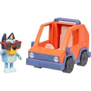 Bluey Basic Granny Toddler Toy Car, 3” Articulated Janet Kids Toy, Immersive Car Toys for Toddlers of Ages 3+(4WD & Bluey)